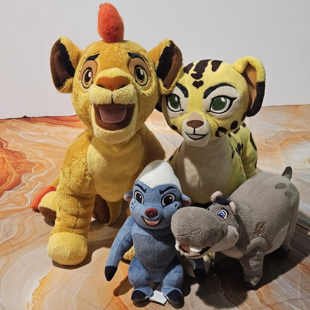 Disney Lion Guard Plush Lot Kion Fuli Beshte Bunga Disney Parks Store Bundle